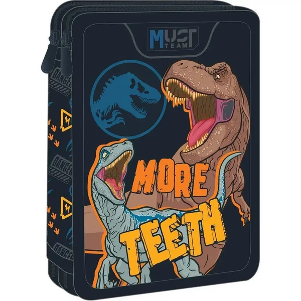 Luna: Must 2 szintes töltött tolltartó Jurassic – More Teeth