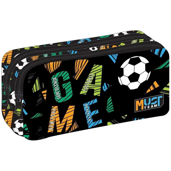 Luna: Must Team Game on focilabdás hengeres tolltartó 2 zsebbel