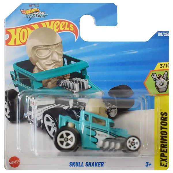 Hot Wheels: Skull Shaker kék-fehér kisautó 1/64 - Mattel