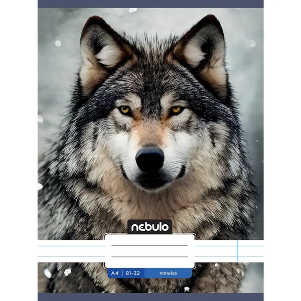 Nebulo: Farkas mintás vonalas füzet 81-32 A/4