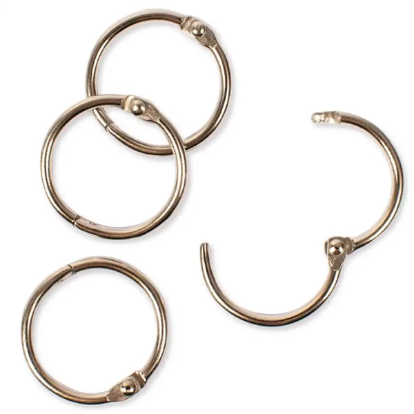 Playbox: Nyitható fém karika – O 25 mm, 10 darab