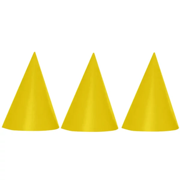 Arany színű party kalap 6db-os szett