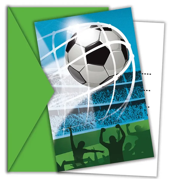 Gólöröm focis party meghívó borítékkal 6db-os szett