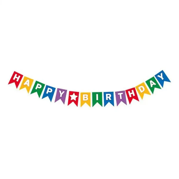 Happy Birthday feliratos party banner 230cm
