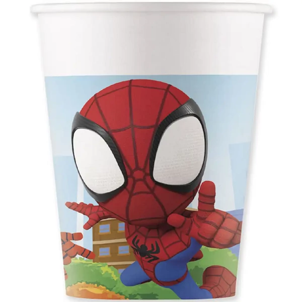 Spidey 8 db-os papírpohár szett 200ml
