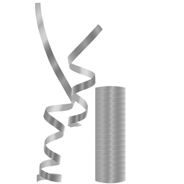 Szerpentin metál ezüst színben 18db