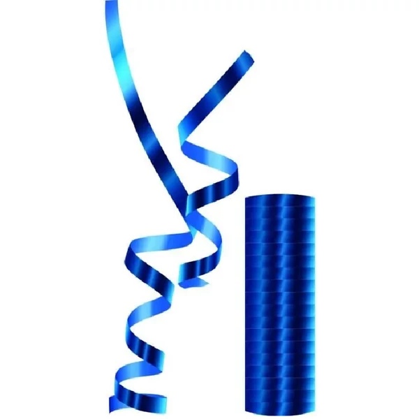 Szerpentin metál kék színben 18db