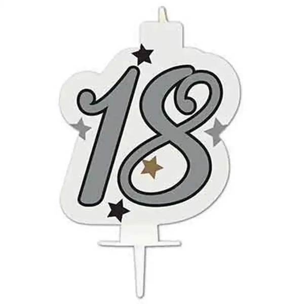 Szülinapi számgyertya - 18-as szám