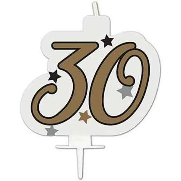Szülinapi számgyertya - 30-as szám