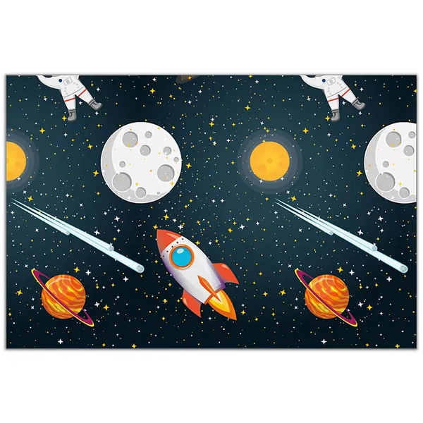 Űrkaland műanyag asztalterítő 120x180cm