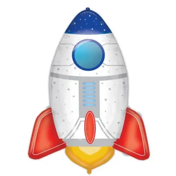 Űrrakéta alakú fólia lufi 77cm-es