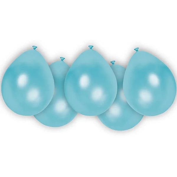 Világoskék latex lufi 8db-os szett