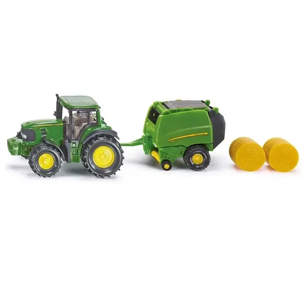SIKU John Deere traktor körbálázóval 1/72
