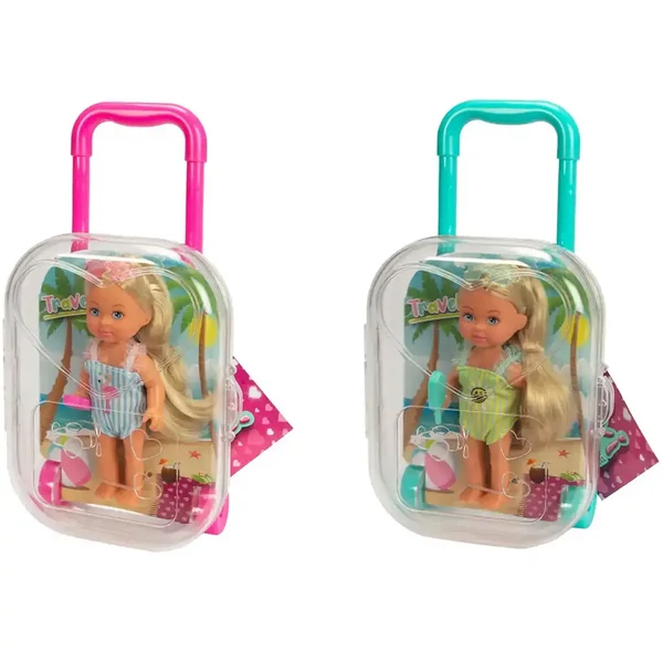 Évi Love utazó baba bőrönddel és kiegészítőkkel többféle változatban 1db - Simba Toys