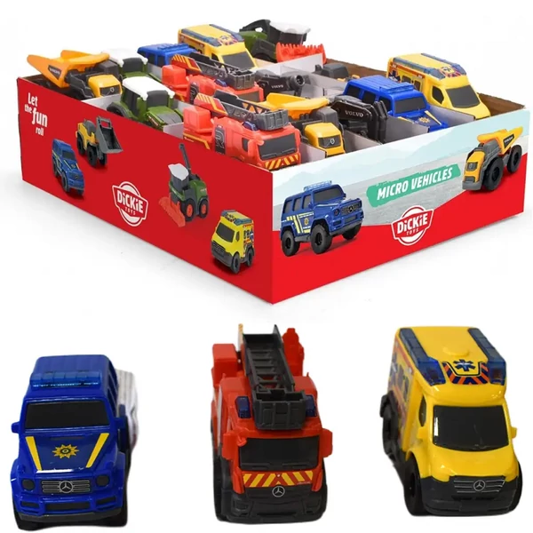 Micro járművek többféle változatban 1 db - Dickie Toys