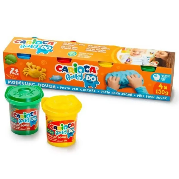 Baby gyurma szett 4x150g gyurmával - Carioca