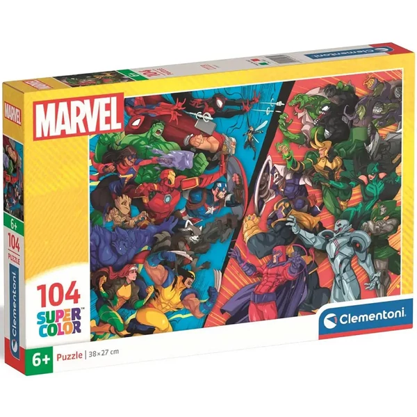 Marvel: Super Color Puzzle 104 darabos - Clementoni
