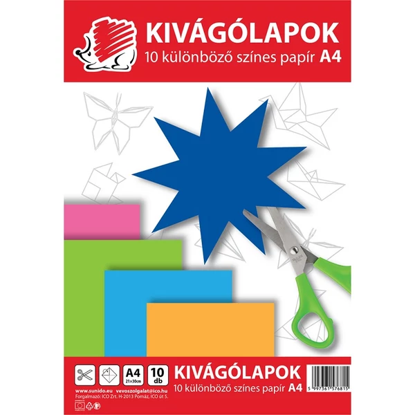 ICO: SÜNI kivágólap A/4-es méretben 10lap