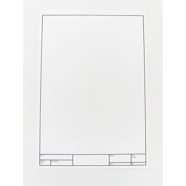 Keretezett famentes rajzlap A/4 180g