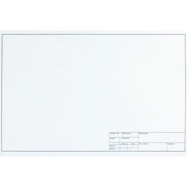 Keretezett műszaki rajzlap A/3 10db-os csomag