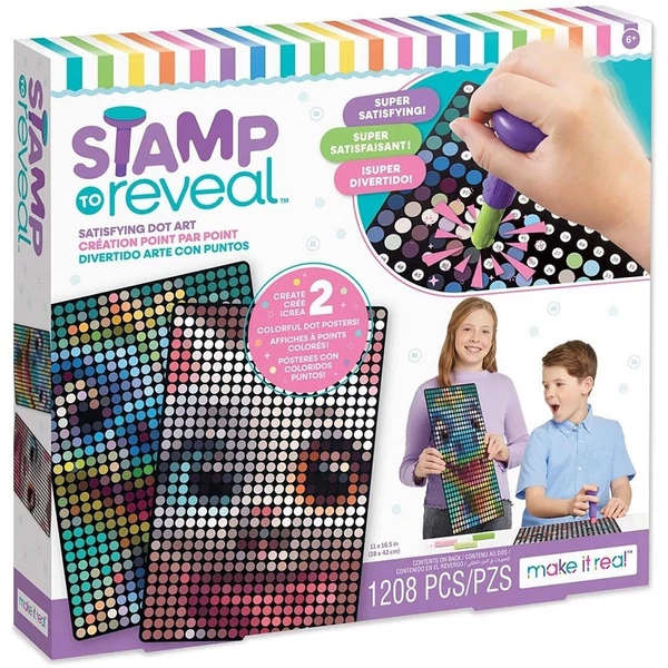 Make It Real: Matrica Pöttyöző nyomda, 2 db-os, cica-mica és dinó