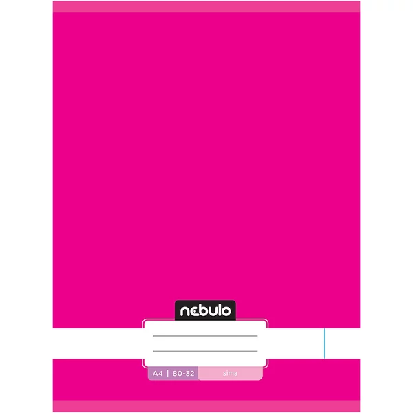 Nebulo: Tűzött sima neon rózsaszínű füzet 80-32 A/4