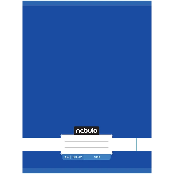 Nebulo: Tűzött sima óceánkék színű füzet 80-32 A/4