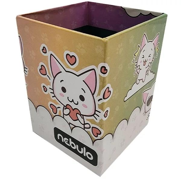 Nebulo: Asztali írószertartó pohár Cicás