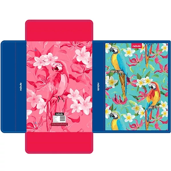 Nebulo: Hullámkarton füzetbox A/4-es méret Papagájos