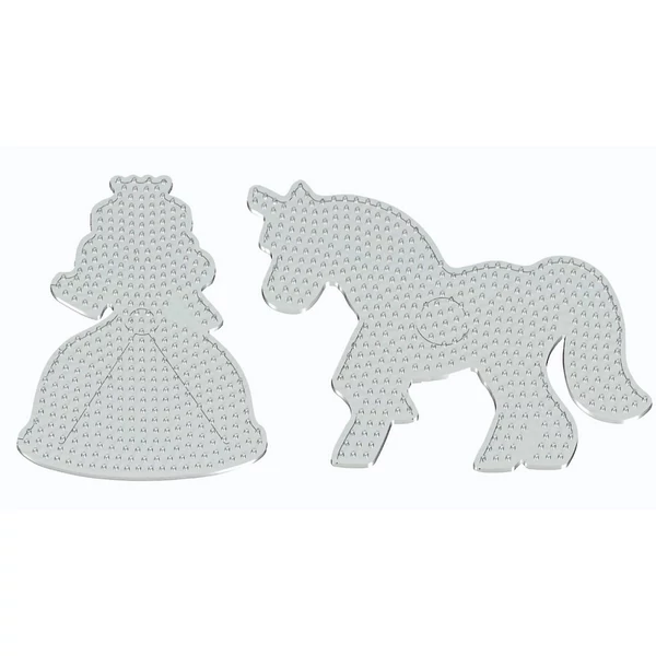 PlayBox: 9mm-es vasalható gyöngy alap unikornis és hercegnő formával 2db