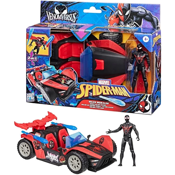 VenomVersus Miles Morales Remix Blast Racer autó figurával - Hasbro