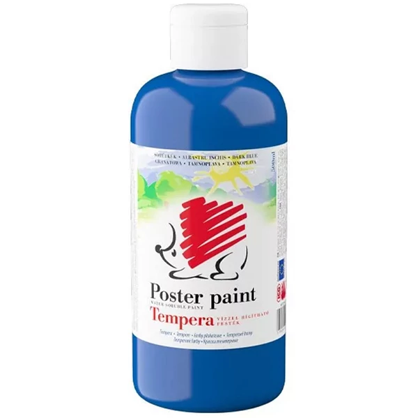 ICO: Süni tempera sötétkék színben 500ml