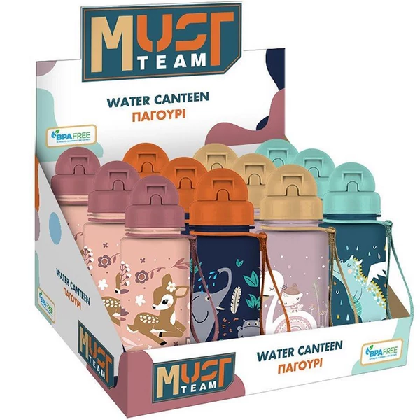 Luna: Must Team kulacs állatos mintákkal többféle változatban 400ml 1db