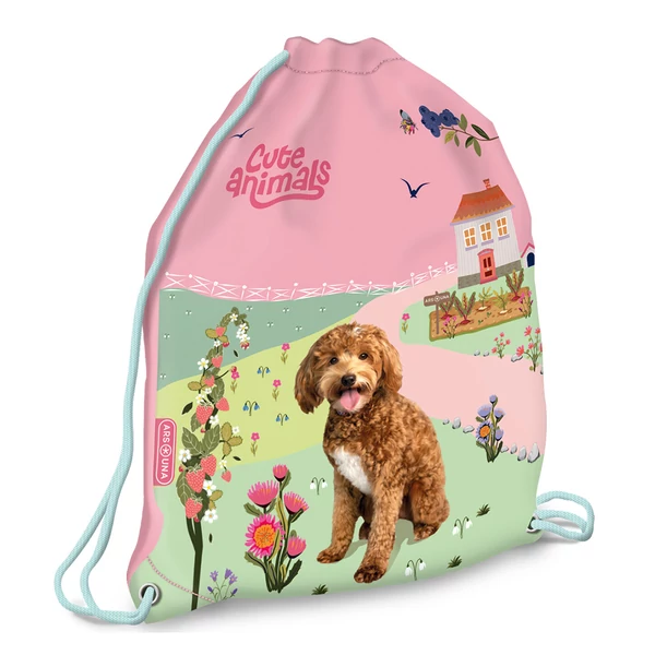Ars Una: Cute animals Doggie kutyás tornazsák, sportzsák 32x42cm