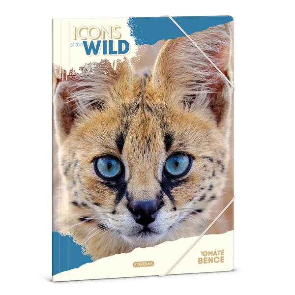 Ars Una: Icons of the wild Szervál mintás gumis mappa A/4