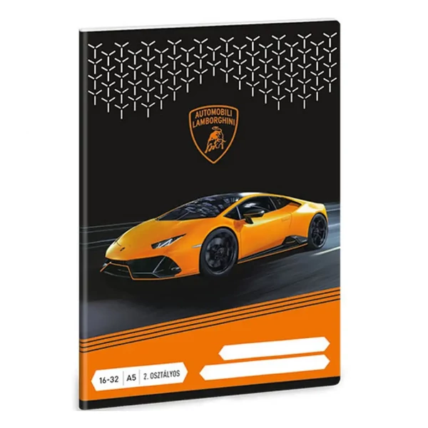 Ars Una: Lamborghini 2. osztályos vonalas füzet A/5 16-32