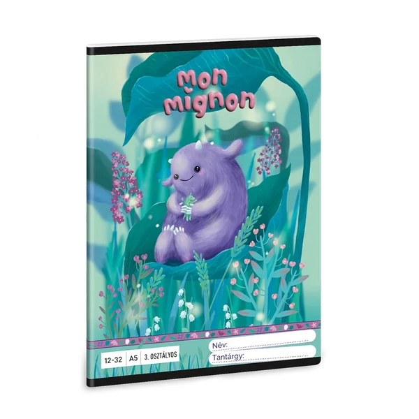 Ars Una: Mon Mignon A/5 3.osztályos vonalas füzet 12-32