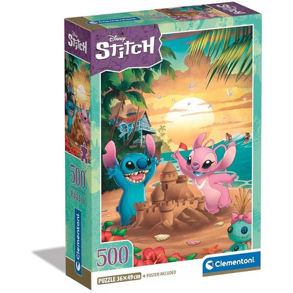Disney Stitch 500 db-os puzzle - Clementoni
