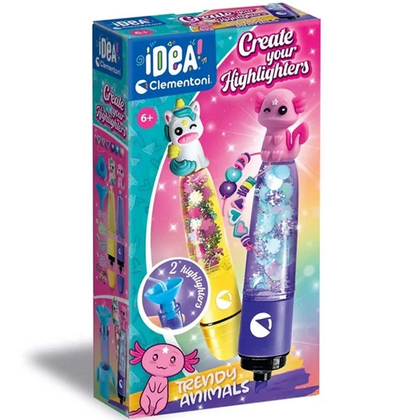 Idea! Divatos állatok mini szövegkiemelő készítő szett - Clementoni