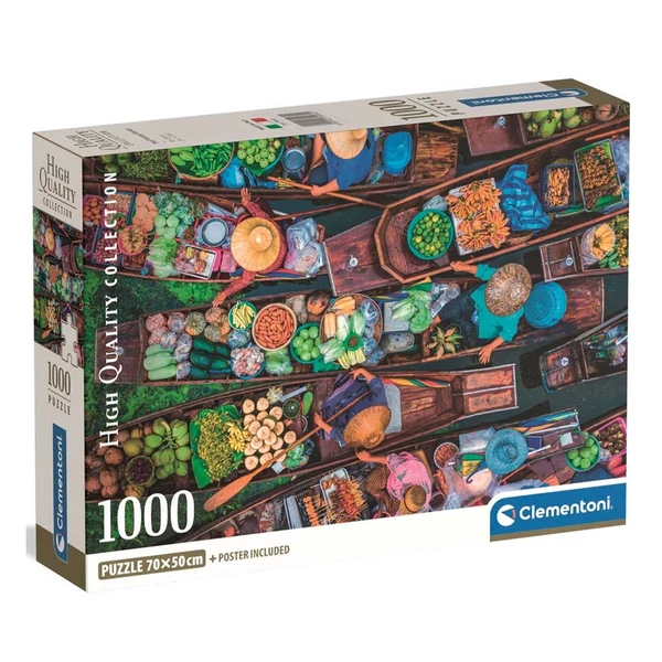 Thaiföldi úszó piac HQC 1000db-os puzzle - Clementoni
