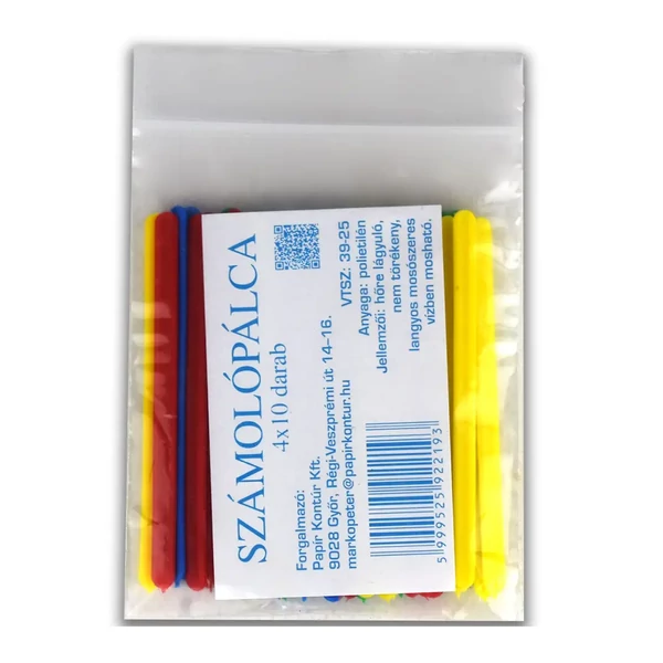Színes számolópálca 40db-os