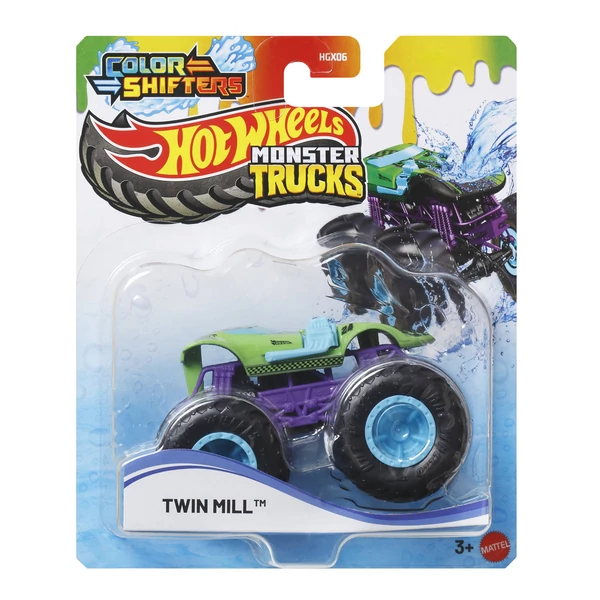 Hot Wheels Monster Trucks: Twin Mill színváltós autó 1/64 - Mattel