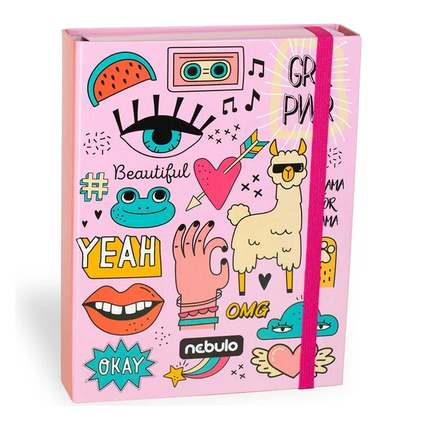 Nebulo: Füzetbox A/5-ös méret Girl Power