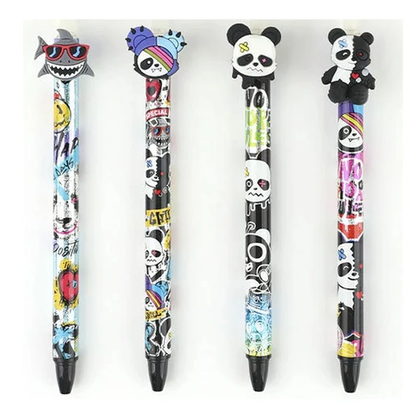 Nebulo: Panda mintás radírozható nyomógombos zselés toll több változatban 1db