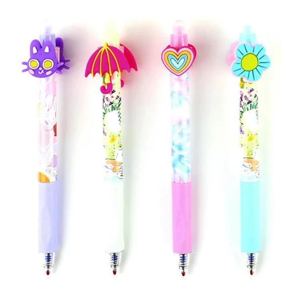 Nebulo: Tavaszi csecsebecse radírozható nyomógombos zselés toll több változatban 1db