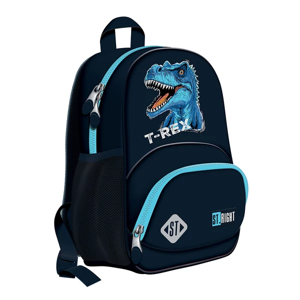 St.Right Kék T-Rex mintás iskolatáska, hátizsák BP70 32x22x11,5cm