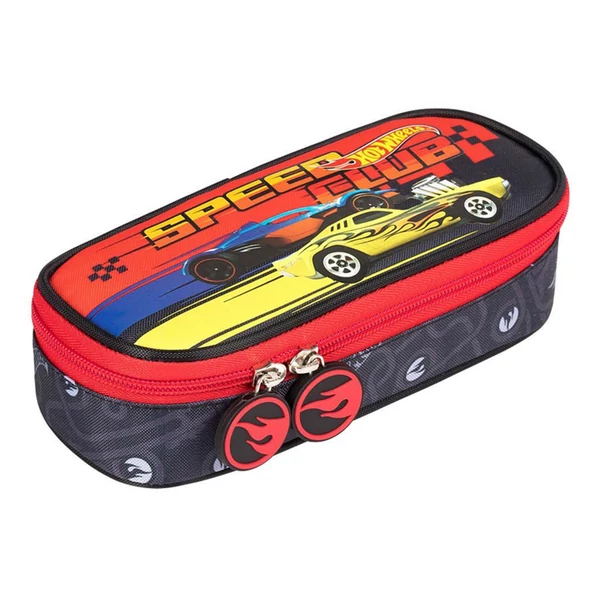 Hot Wheels ovális tolltartó 23x9,5x6cm