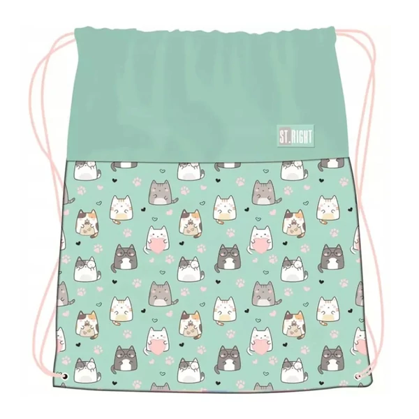 St.Right Charming Cats tornazsák, sportzsák 34x43cm