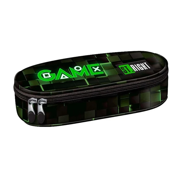 St.Right Green Game ovális tolltartó PC01 23x9,5x6cm