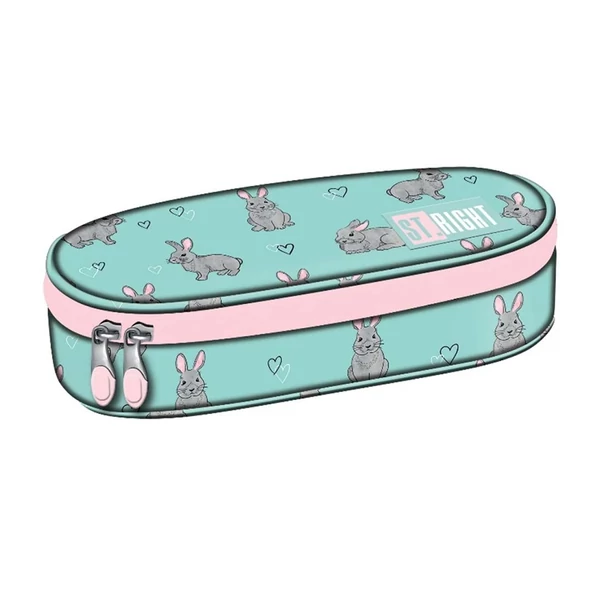 St.Right Grey Rabbit ovális tolltartó PC01 23x9,5x6cm